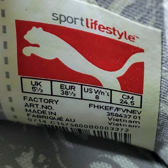 Puma Shoes Puma Sports Lifestyle Metallic Canvas Slip On Loafers 8